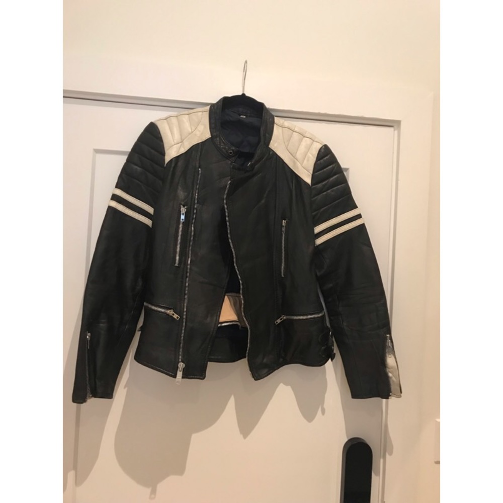 Vintage motorcycle leather jacket